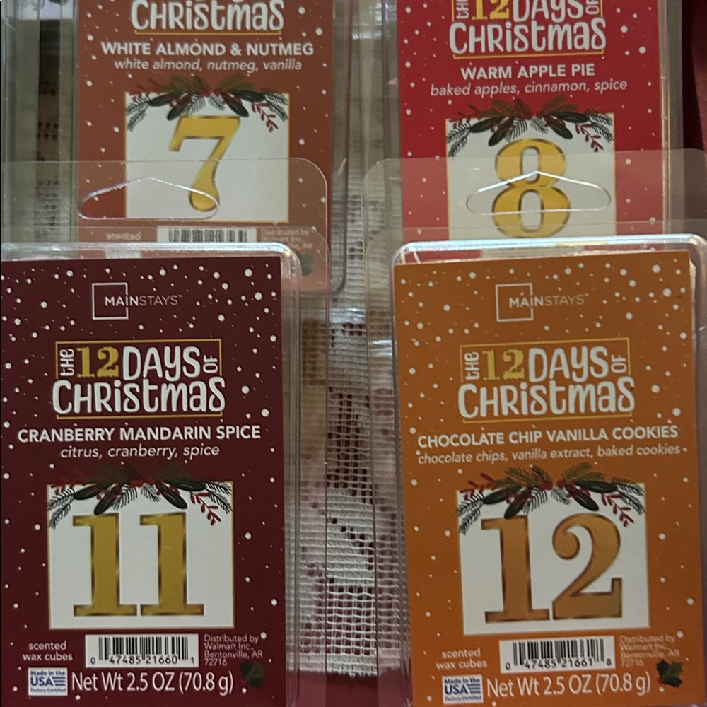 Mainstays Wax Melts The 12 Days of Christmas Bundle of 12 Packs Holiday Scented - Picture 8 of 9